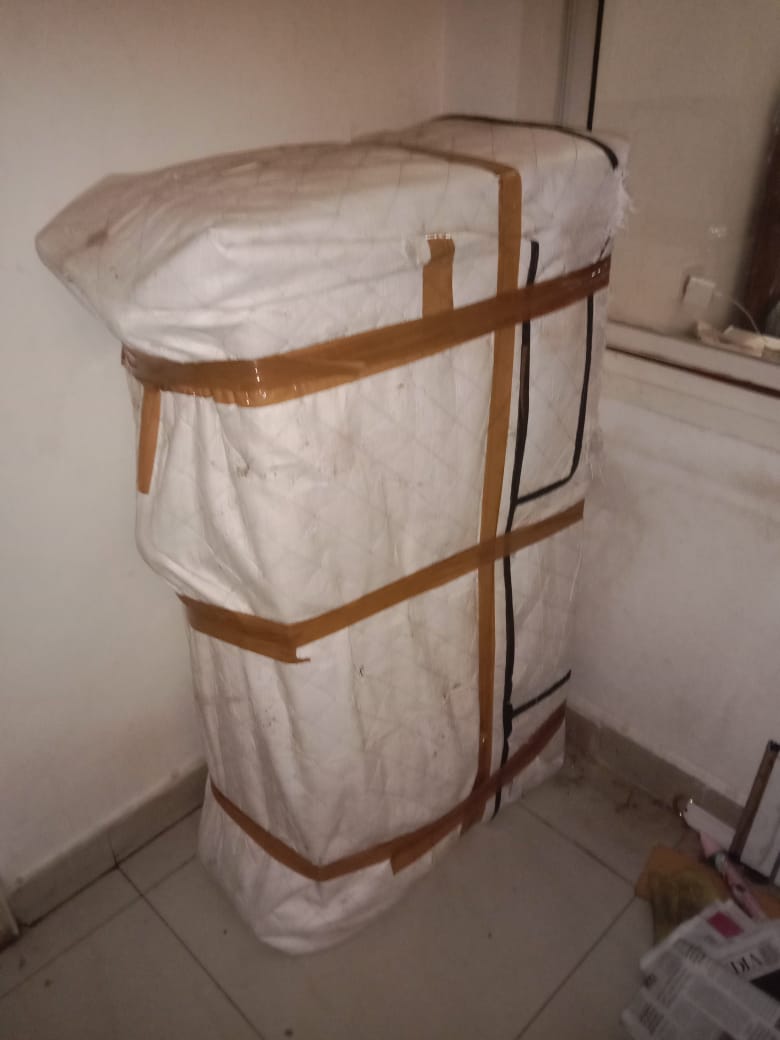 Packed items ready for transport in Dwarka Delhi